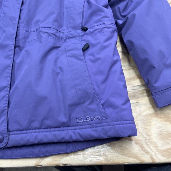 L.L. Bean Women’s Rugged Ridge Ski Jacket Full Zip Primaloft Purple Petite L - Picture 5 of 15